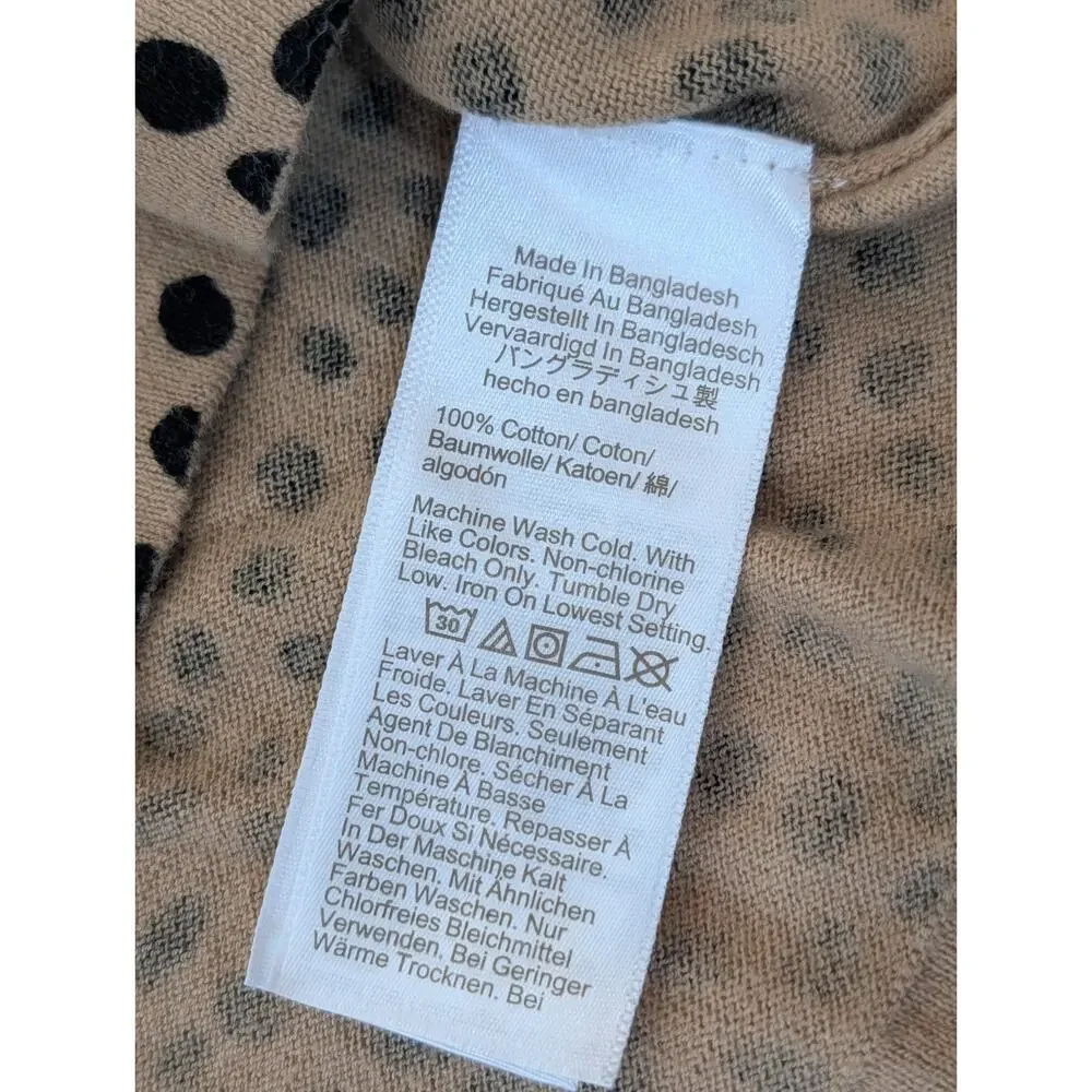 J. Crew Women's 3X Plus Size Pullover Cheetah Print Teddie Sweater Brown/Black